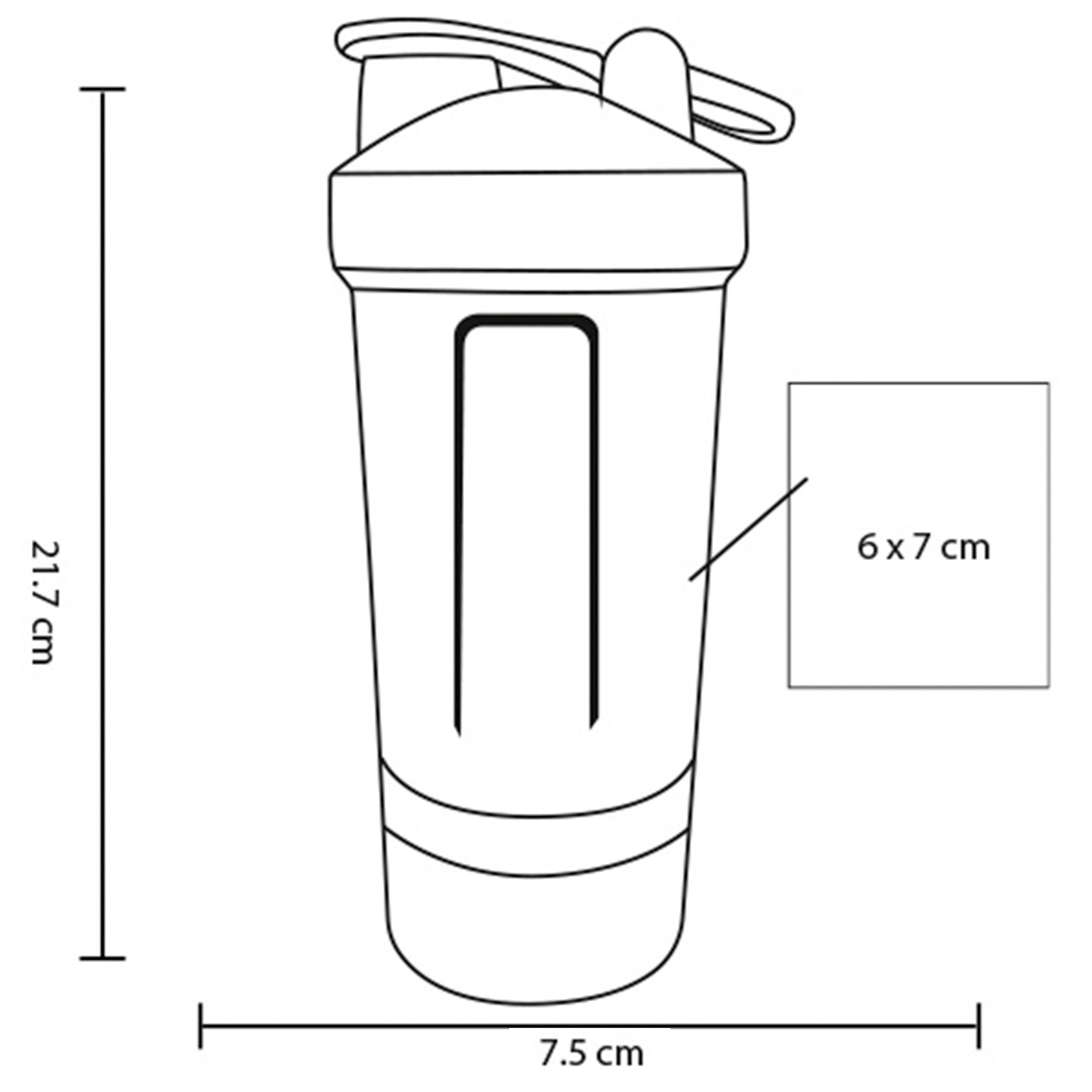 SHAKER POLIPROPILENO 450ML MACTODU