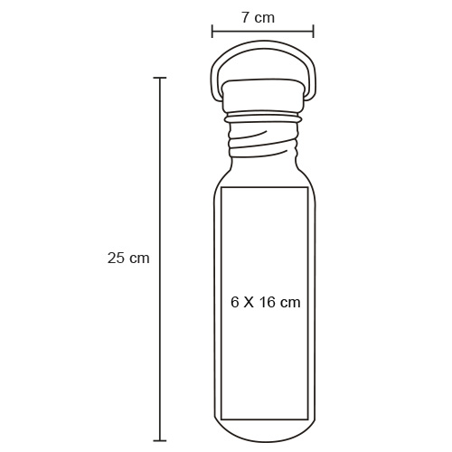 CILINDRO INOXIDABLE MACTOGO 750ML