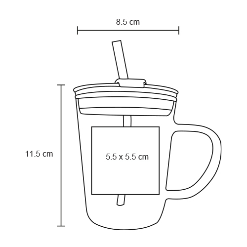 TAZA VIDRIO 350ML MACTOKU