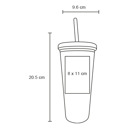 VASO PLASTICO MACTOMA 750ML