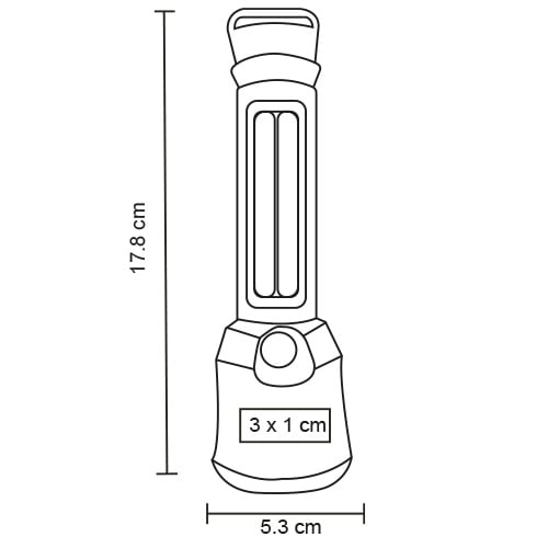 LAMPARA PLASTICO 400MAH SACROVA