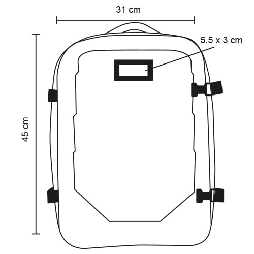 MOCHILA EJECUTIVA TELA SAEDRA