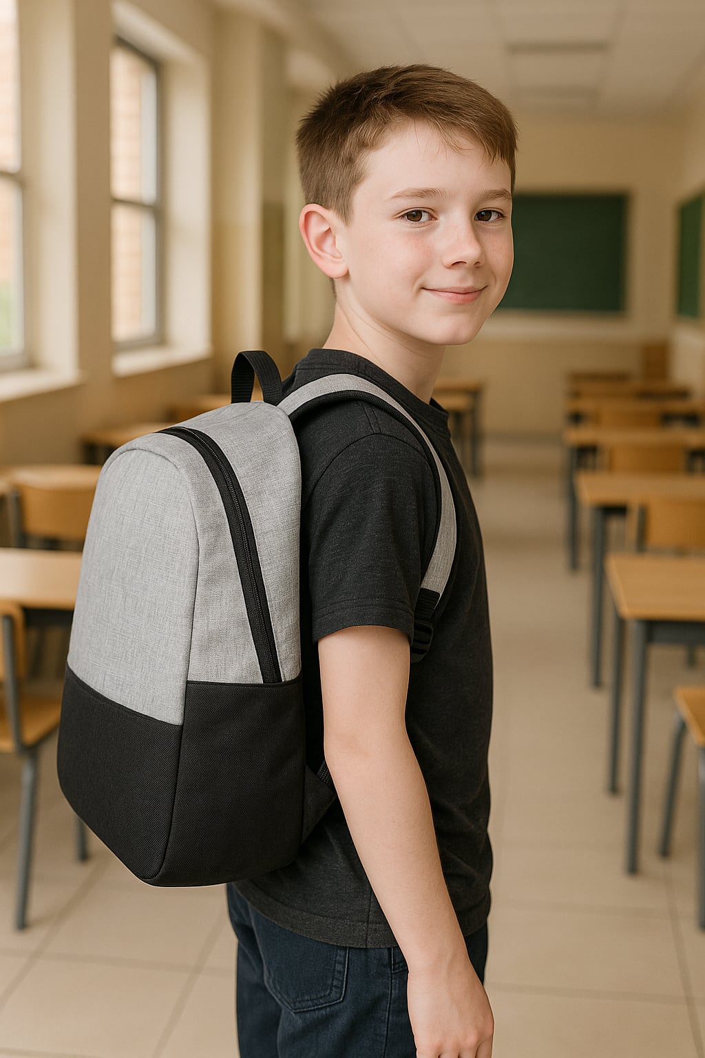 MOCHILA ESCOLAR TELA SAELON
