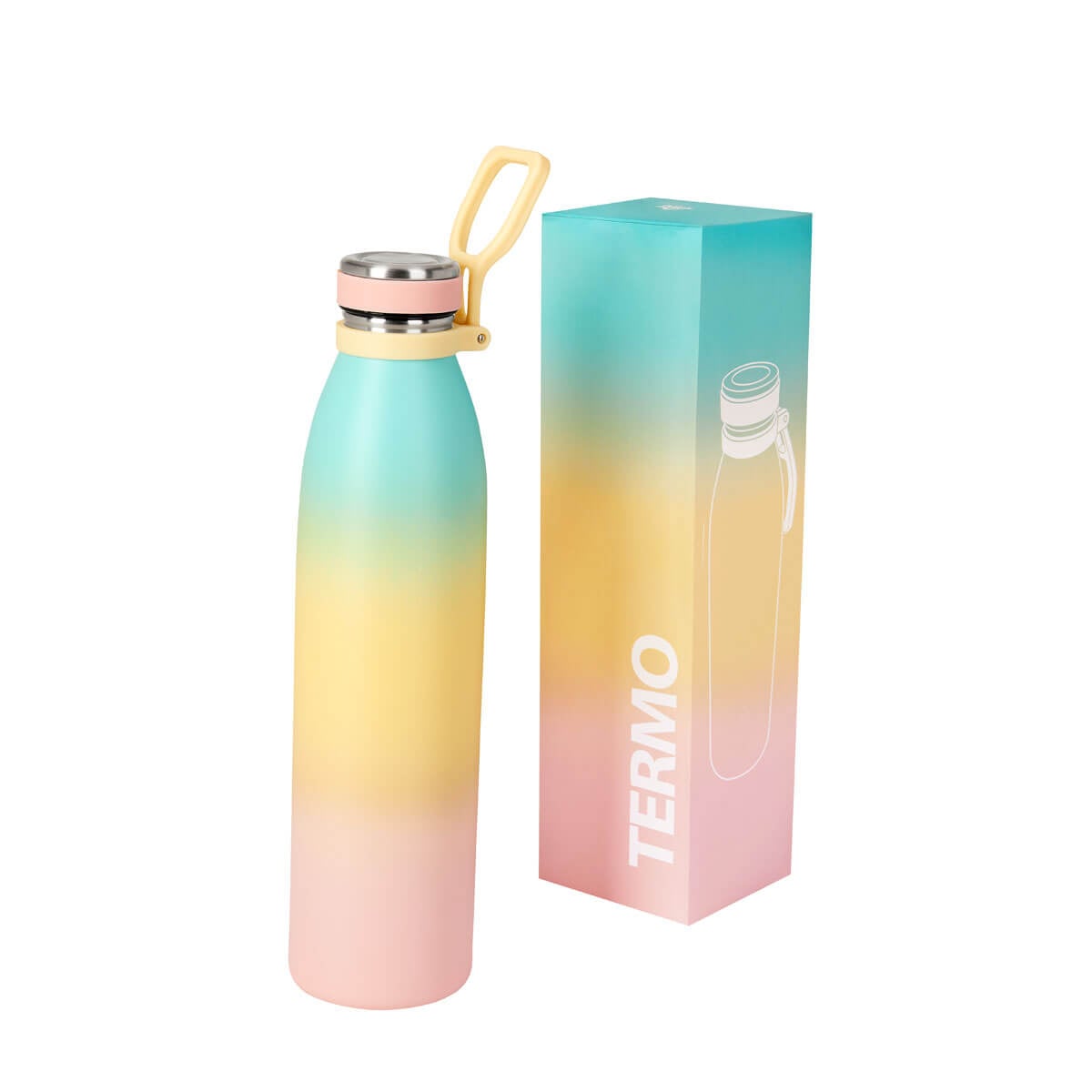 TERMO ACERO INOXIDABLE / PLASTICO / SILICN VABVAL
