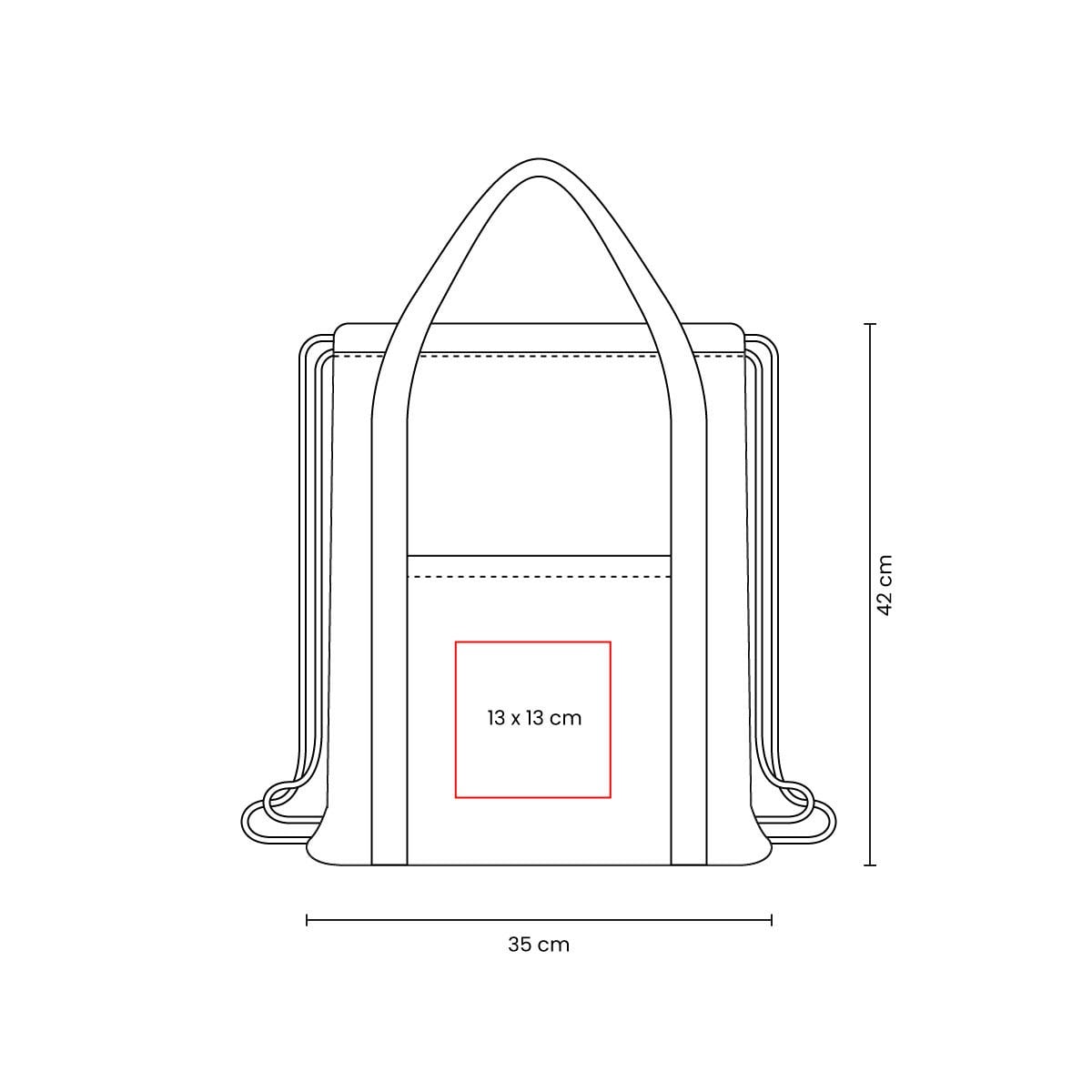 BOLSA-MOCHILA ALGODN RECICLADO ZABYLT