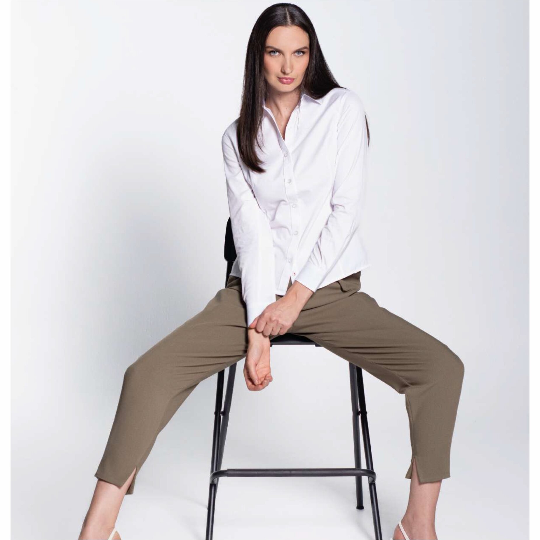 CAMISA GABARDINA MANGA LARGA