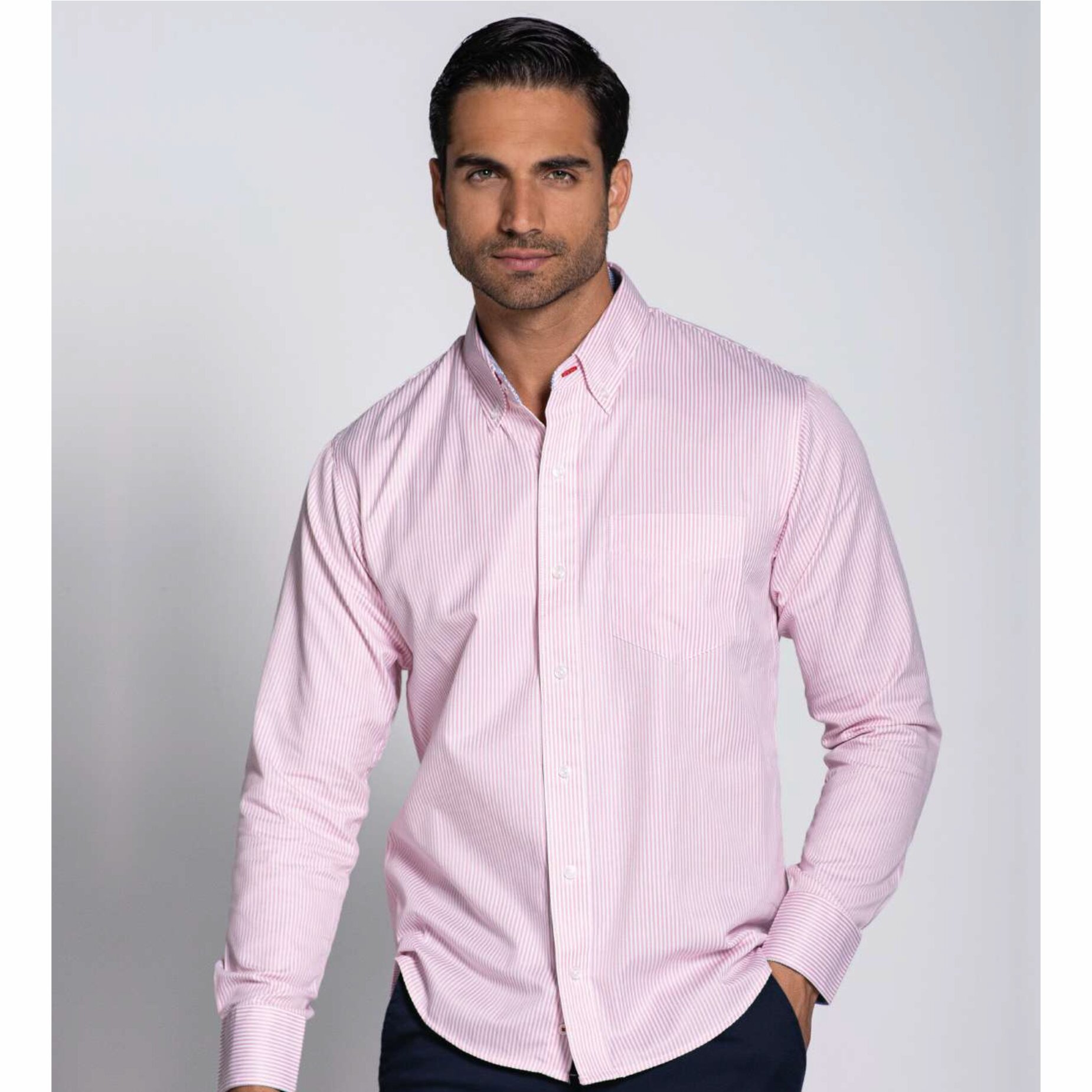 CAMISA CUADROS  RAYAS MANGA LARGA
