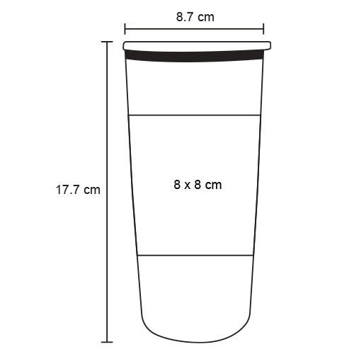TERMO PLÁSTICO 500ML MACSVAL