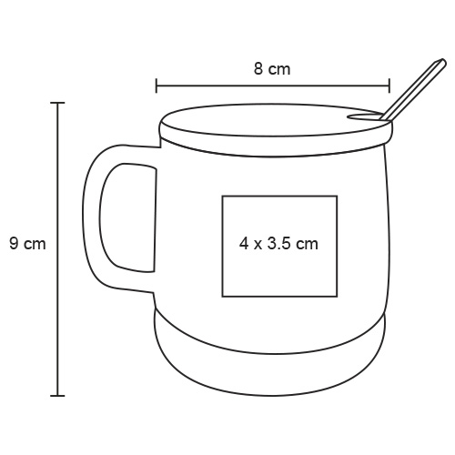 TAZA CERÁMICA MACTOSE 450ML