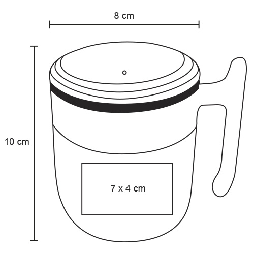 TAZA INOXIDABLE MACTOUE 360ML