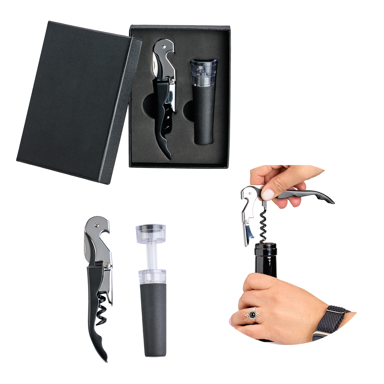 SET VINO ACERO INOXIDABLE PACTYTH