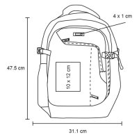 MOCHILA EJECUTIVA TELA SAEETH