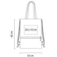 BOLSA-MOCHILA ALGODN ZACEDRA