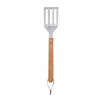SET ACERO INOXIDABLE Y MADERA CAUCHO UTENSILIOS AACTBER