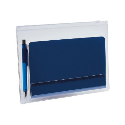 SET CURPIEL LIBRETA / PLASTICO BOLIGRAFO / PVC BOLSA VAEVRA