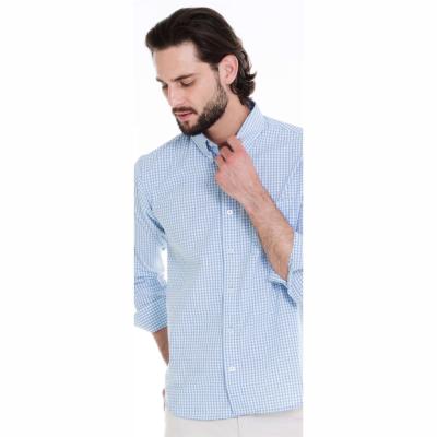CAMISA CUADROS  RAYAS MANGA LARGA